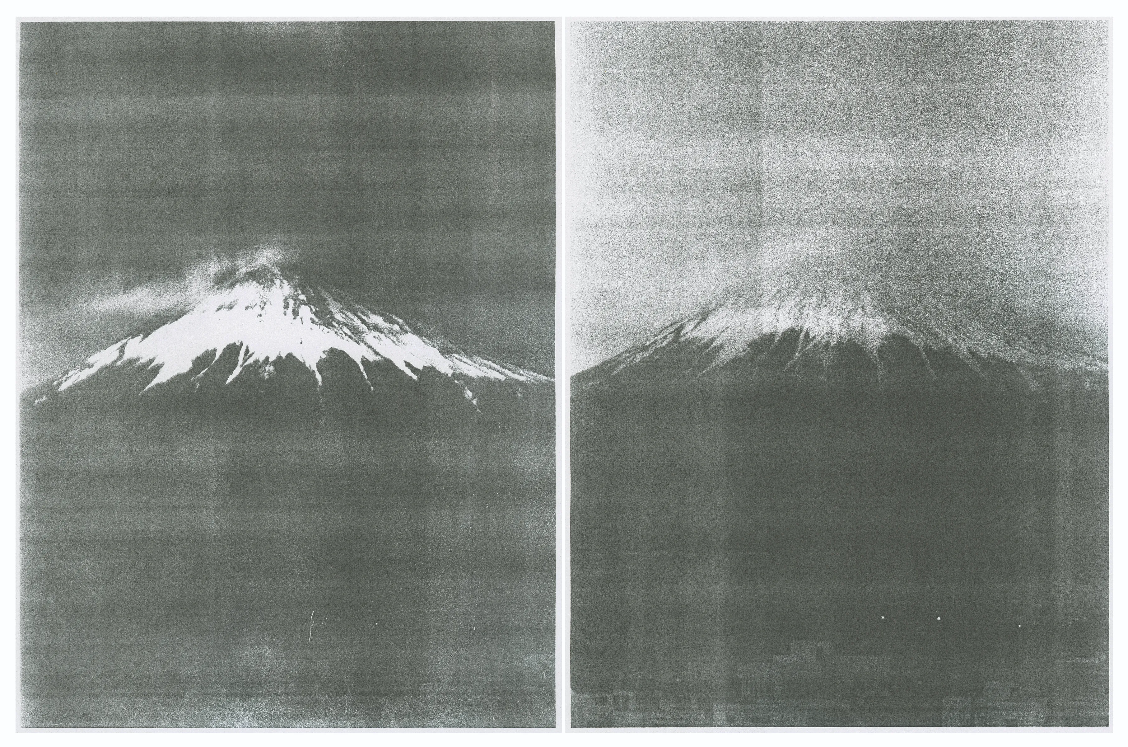 Takashi Homma, from the series Thirty-Six Views of Mount Fuji, 2023/2024. Photocopy by Aaron Stern, © Takashi Homma